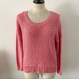 American Eagle AE pink knit long sleeve sweater top